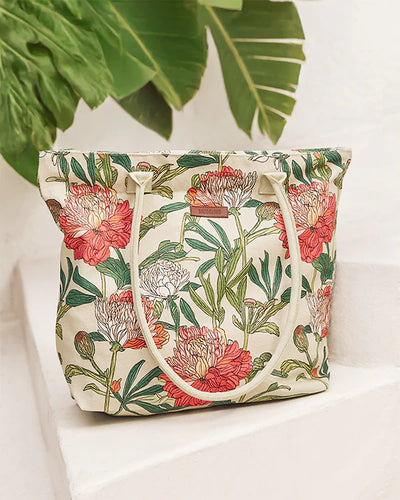 Sandcloud Floral Beach Tote Bag