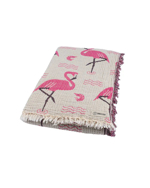 Sandcloud Flamingo XXL PARTY Strandtuch